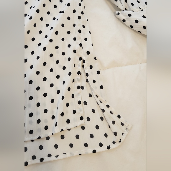 Zara Polka Dot Blouse Size XS. Fits size S as well - Picture 8 of 14